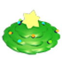 Festive Tree Throwing Disc